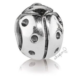 EUC Pandora 790135 Sterling Silver Lady Bug Charm - RETIRED
